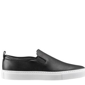 Koio Garda Leather Black Slip-On Sneakers Shoes 12M
